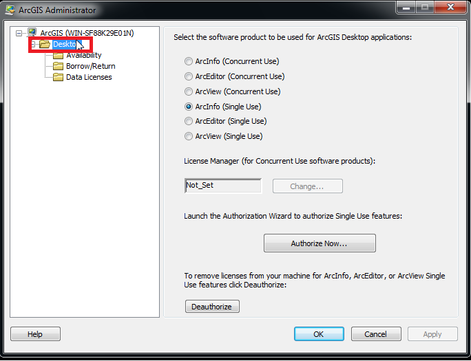 internet license manager arcgis