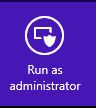 Run as administrator icon