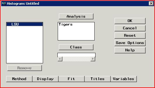 Histogram window