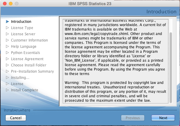 SPSS installation introduction