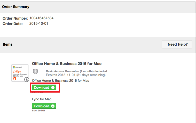 install office home and business 2016 for mac