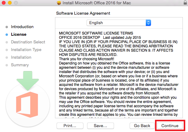 cannot activate office 2016 for mac