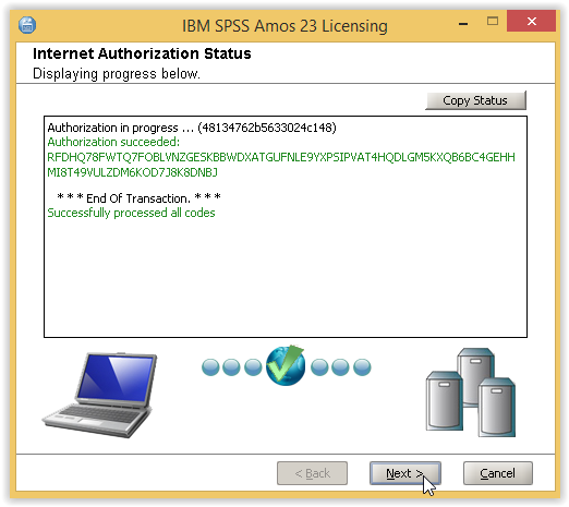 Internet Authorization Status Amos 23