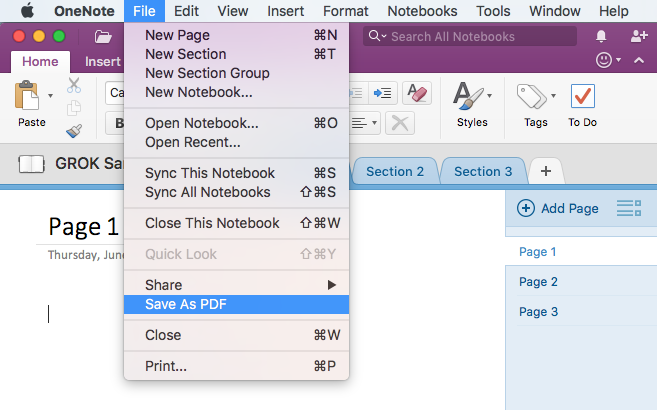 onenote for mac open local notebook