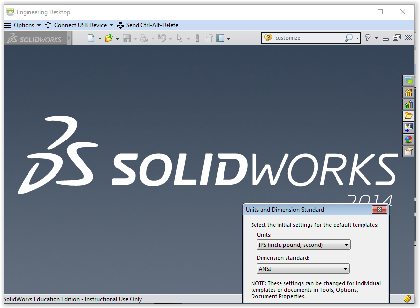 how to change units in solidworks 2017