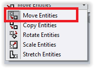 move entities button in solid works