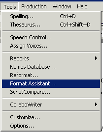 Format Assistant command