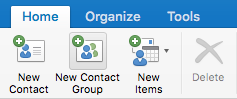 New Contact Group button