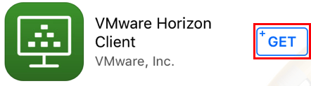 VMware horizon get button.