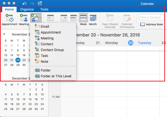 create a team calendar in outlook for mac