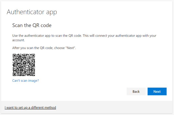 scan the provided QR code with your phone