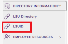 LSU ID link